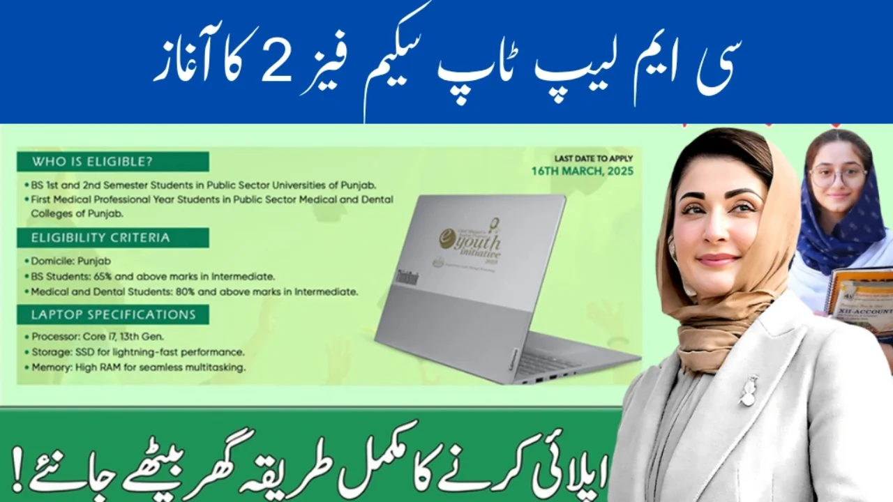 CM Punjab Laptop Scheme Phase 2 (2025) – Who’s Eligible & How to Get a Laptop?