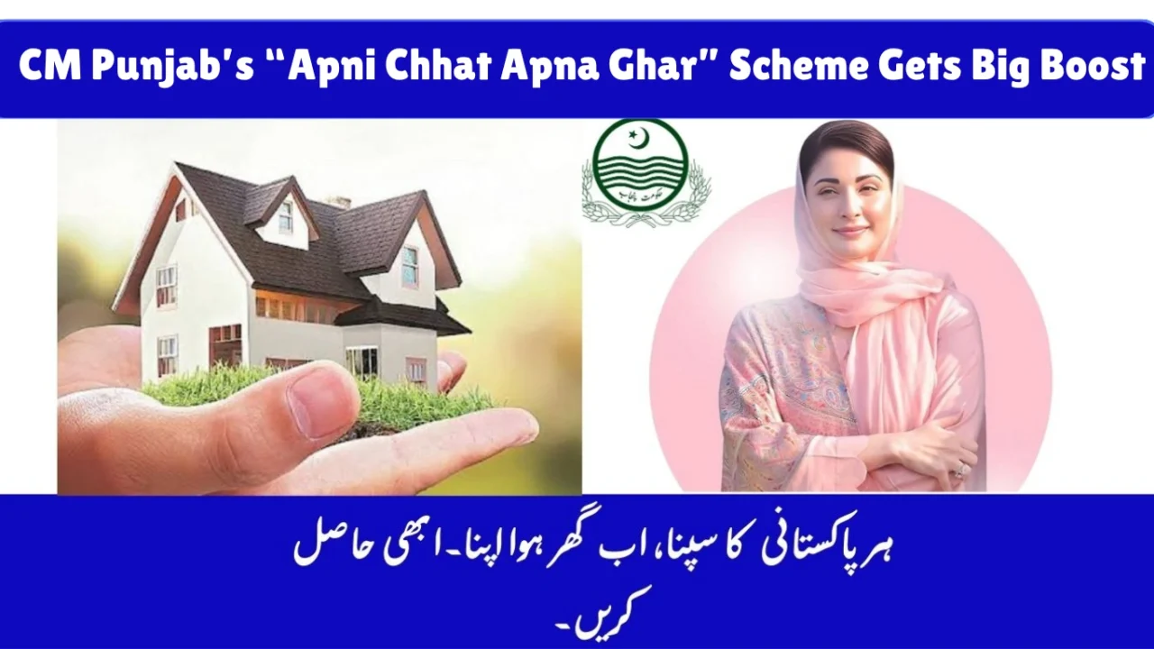 CM Punjab’s “Apni Chhat Apna Ghar” Scheme Gets Big Boost – 100,000 Homes & 5 Lakh Jobs Expected